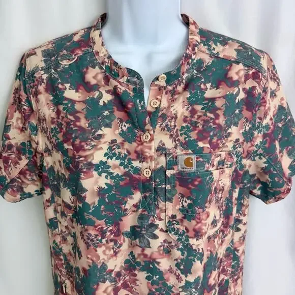 NWOT Carhartt Floral Scrubs Set Size Medium - Picture 2 of 16